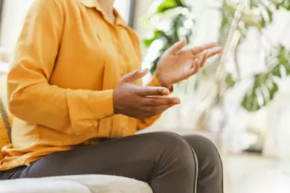 Cropped view of the african american woman learning and communicating in sign language